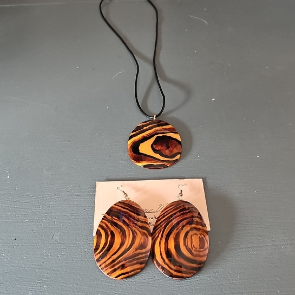 Hand Crafted By Glen & Sally Huppke Of Florida. Called TIGARREYE Set. - Picture 1 of 8